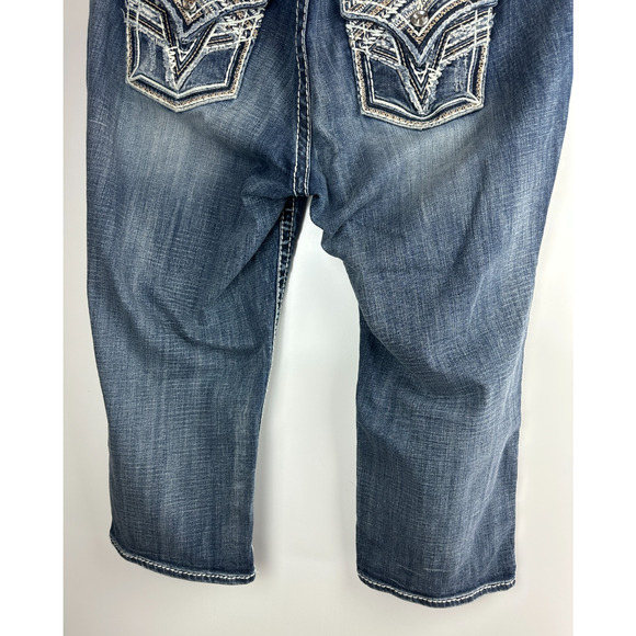 Vigoss The New York Capri Jeans Embellished Thick Stitch Women's Plus Size 20 - Picture 14 of 16